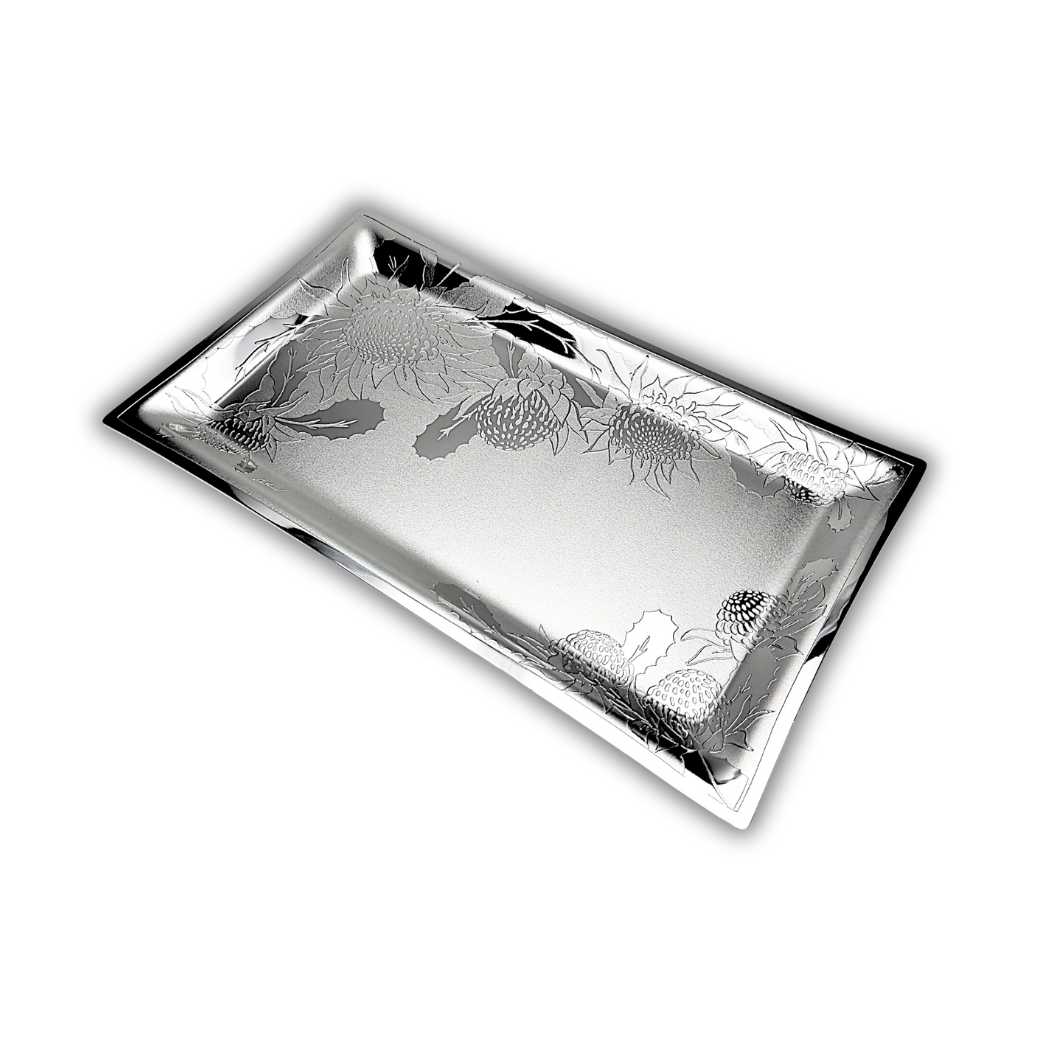 Large Oblong Tray - Waratah