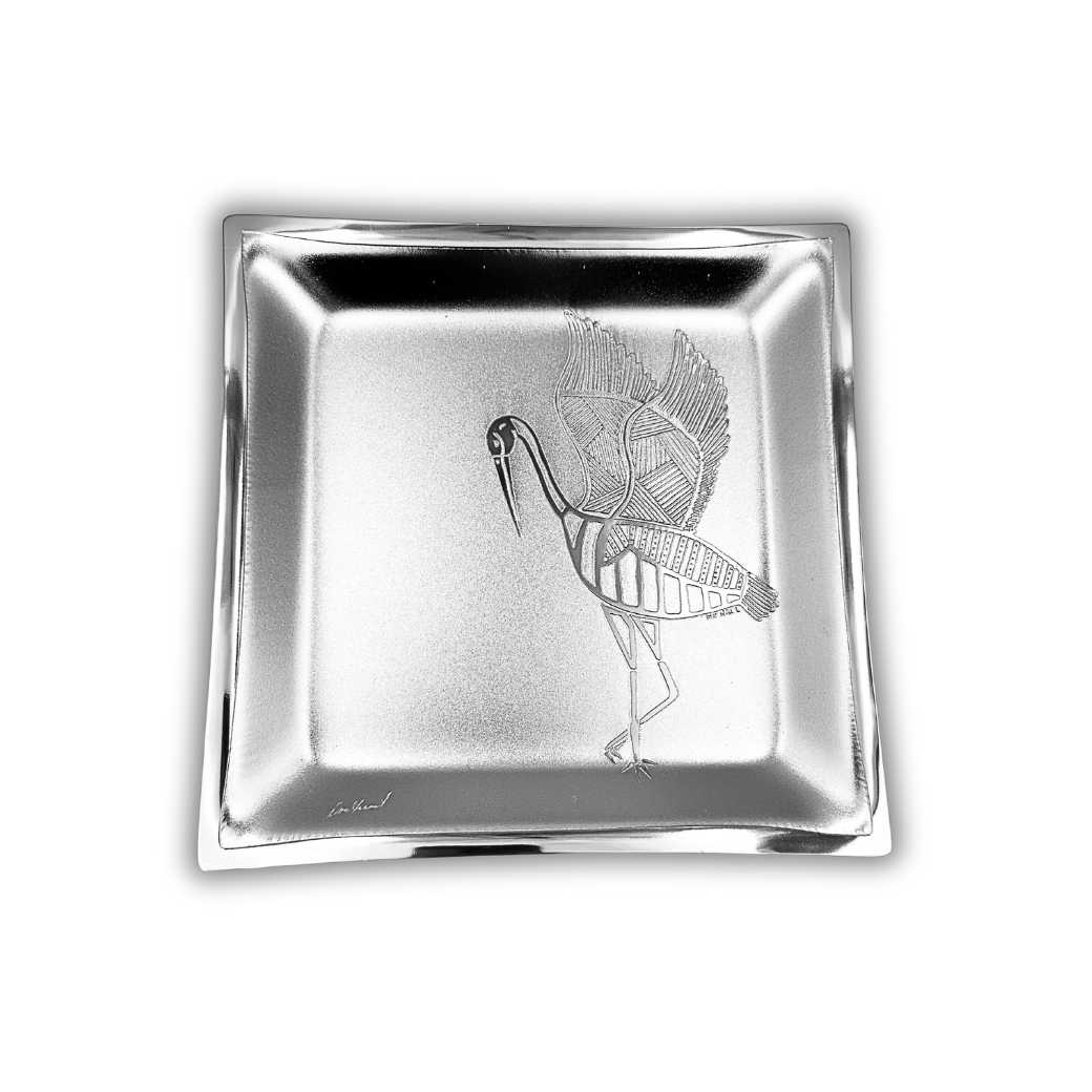 Medium Square Tray - Brolga