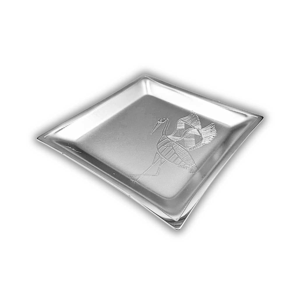 Medium Square Tray - Brolga