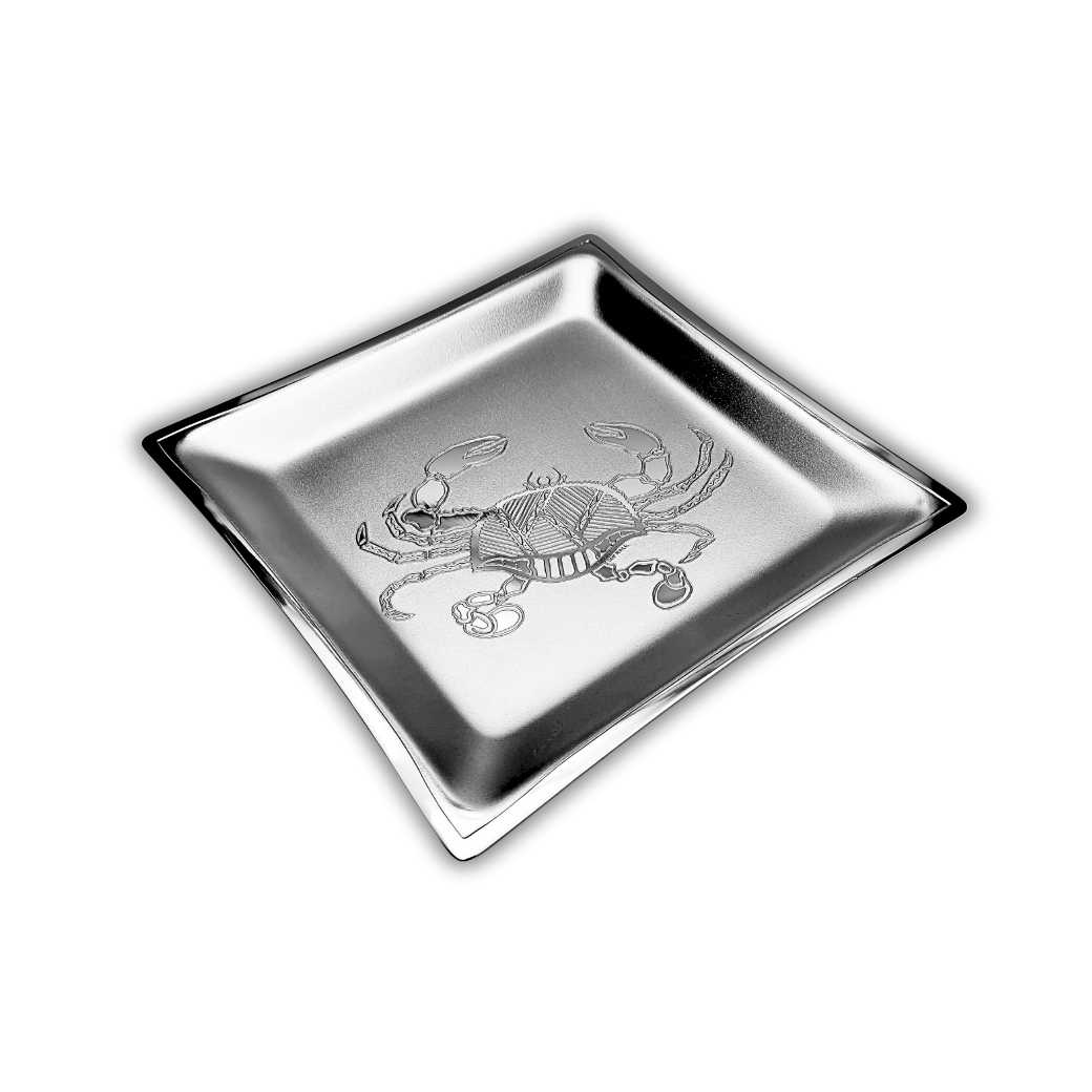 Medium Square Tray - Crab