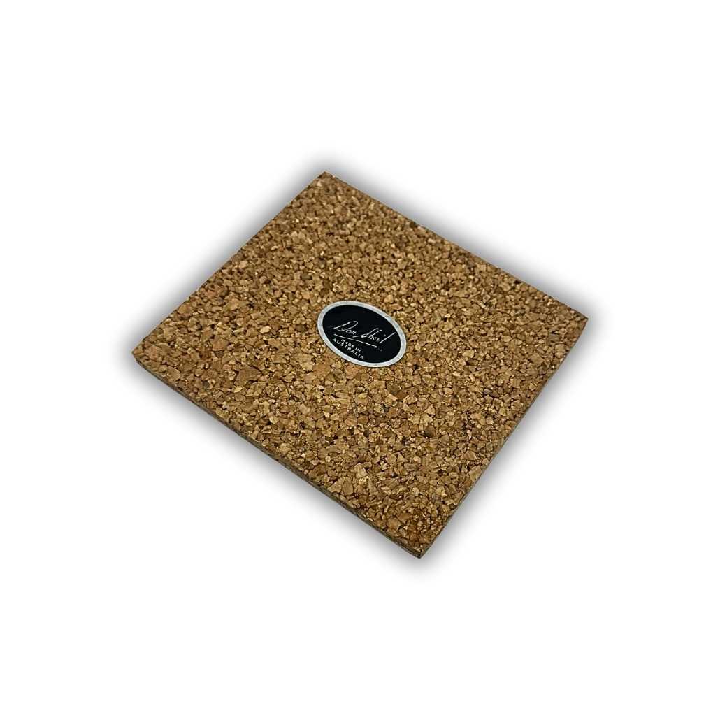 Oblong Cork Backed Coaster - Bamboo