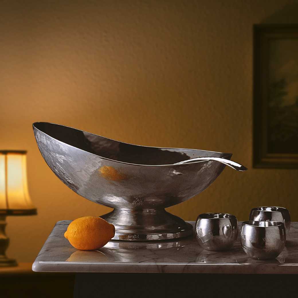 Punch Bowl with Ladle - Satin