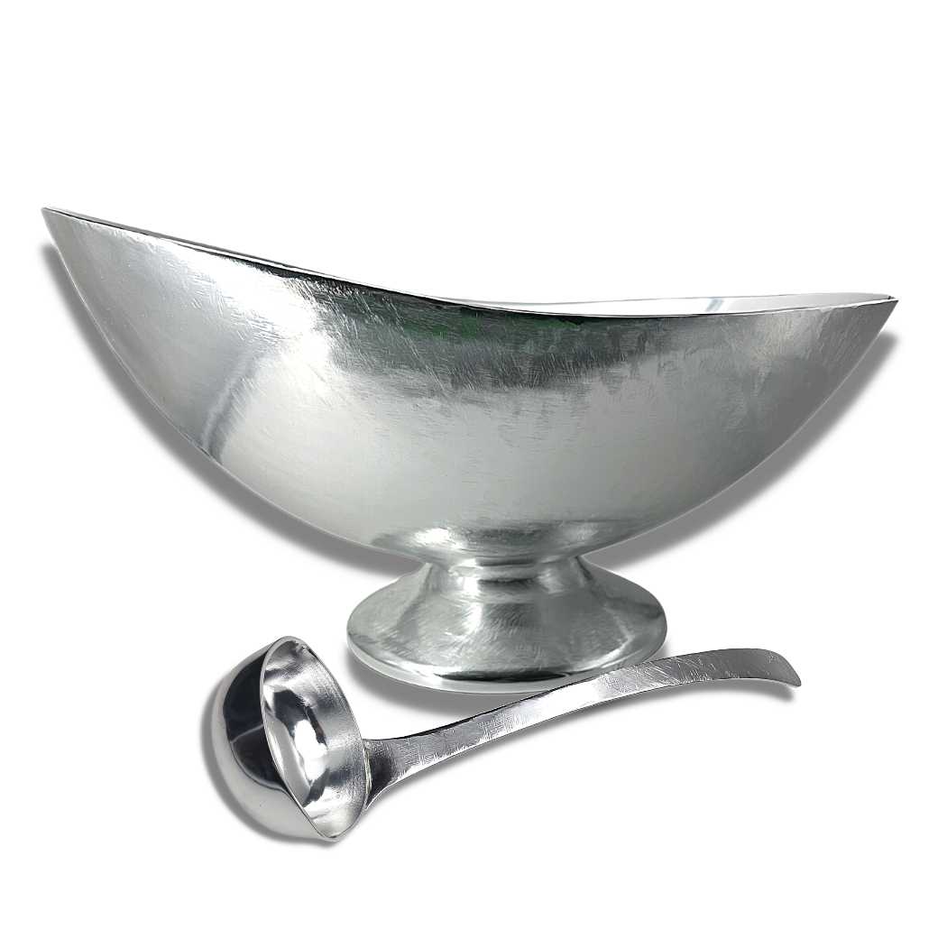 Punch Bowl with Ladle - Satin
