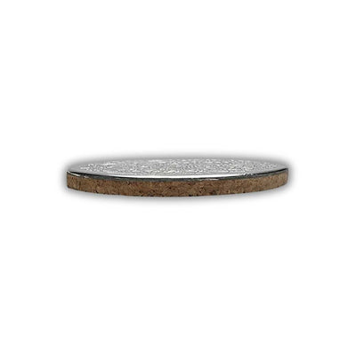 Round Cork Backed Coaster - Lunar