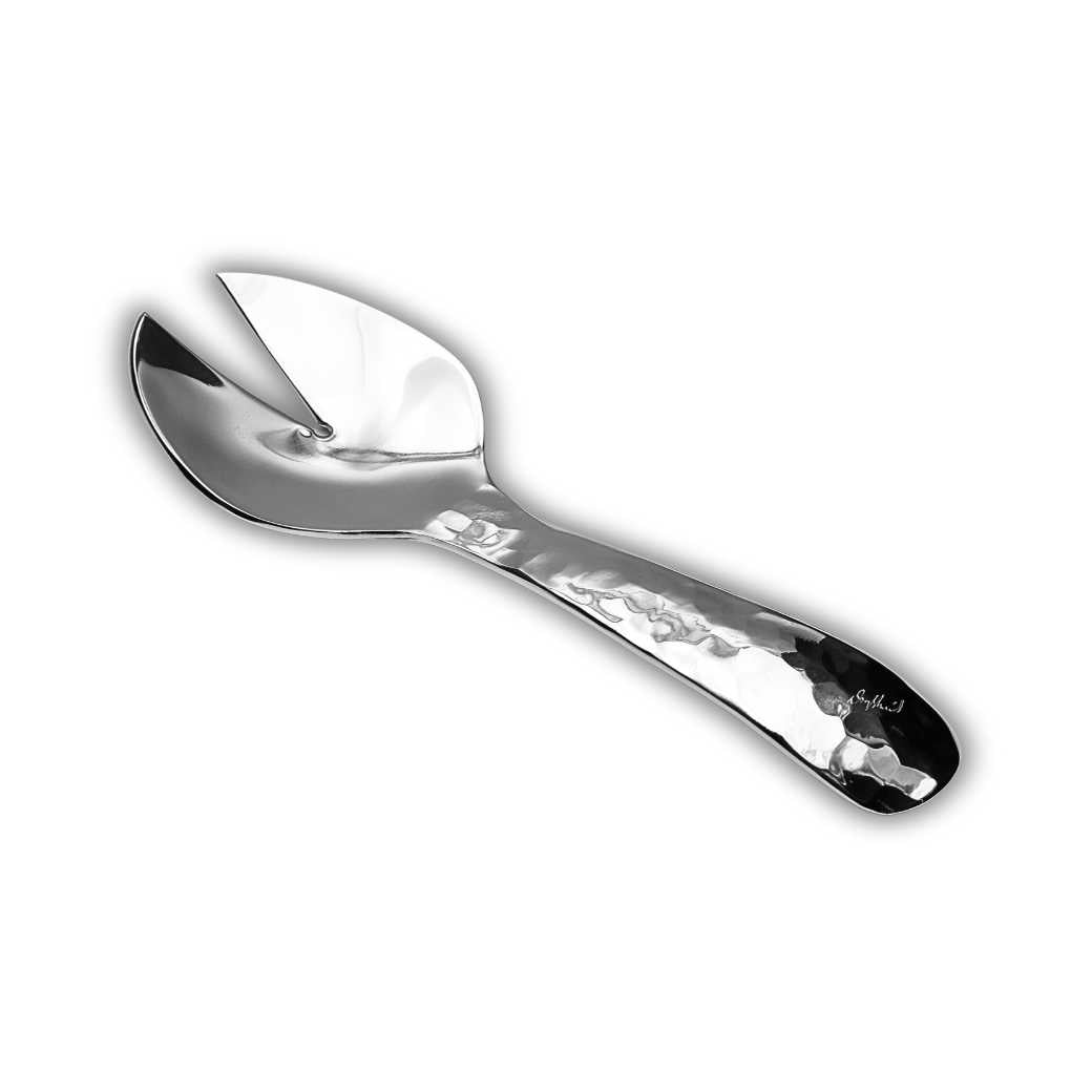 Short Salad Server Fork - Hand Raised