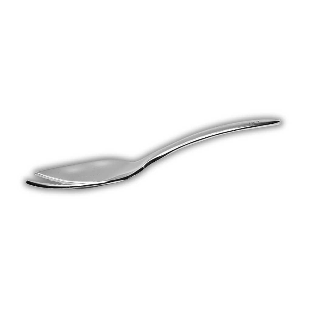 Short Salad Server Fork - Satin