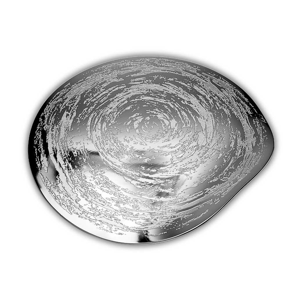 Small Off Round Platter - Swirl