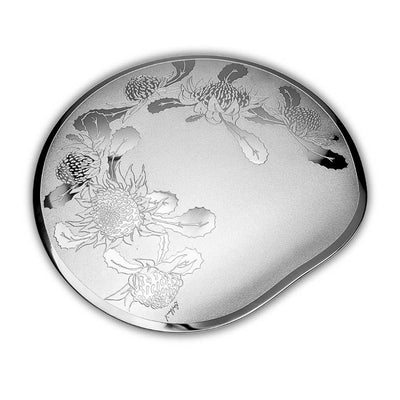 Small Off Round Platter - Waratah