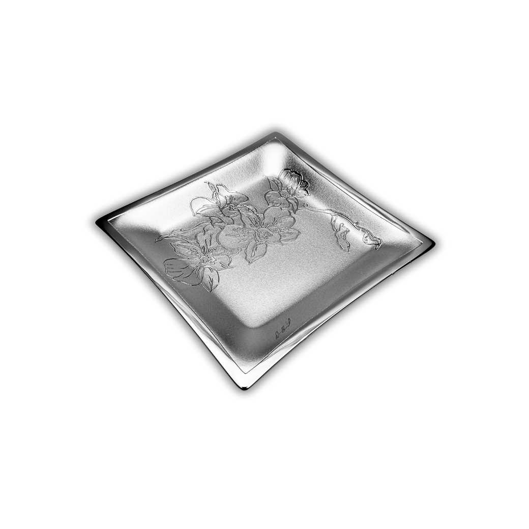 Small Square Tray - Cooktown Orchid