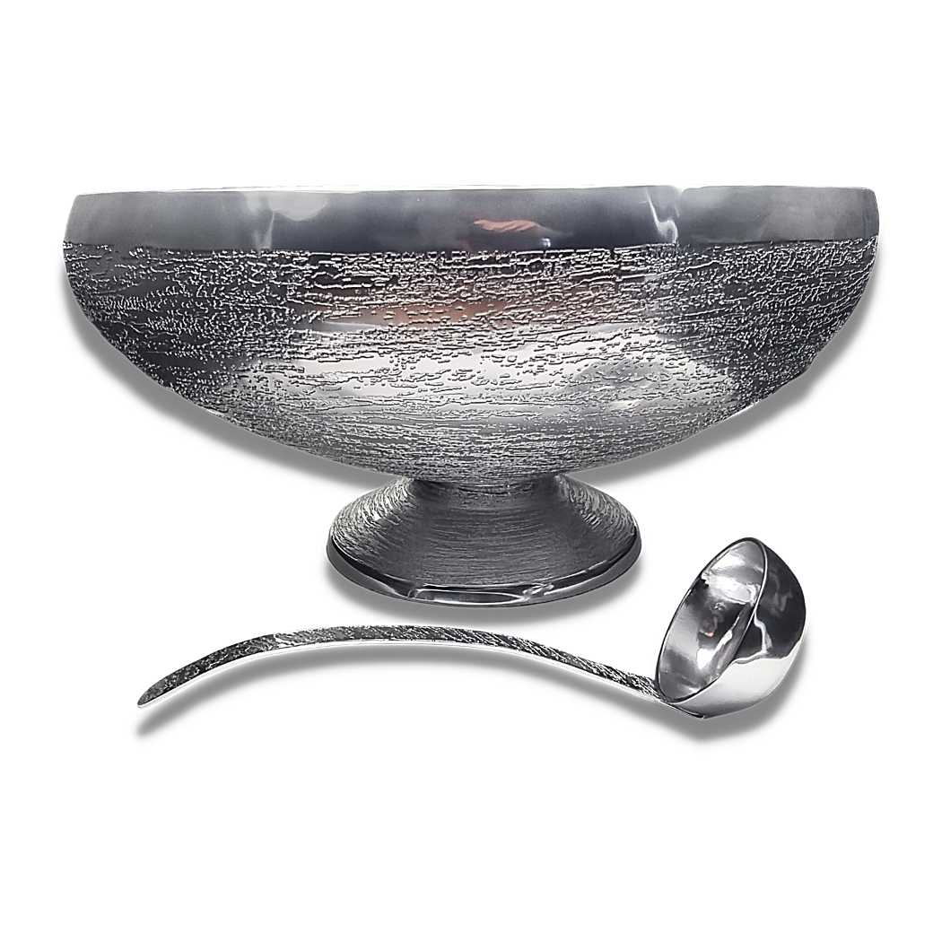 Punch Bowl with Ladle - Swirl